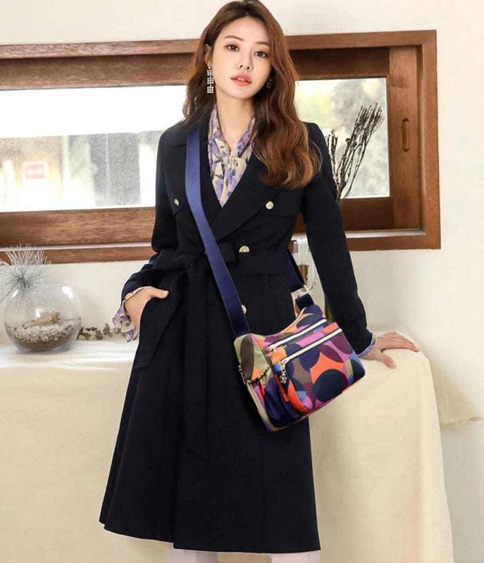 Maroon colour ) Korean sports travel shoulder bag Code : 346 thumbnail 2