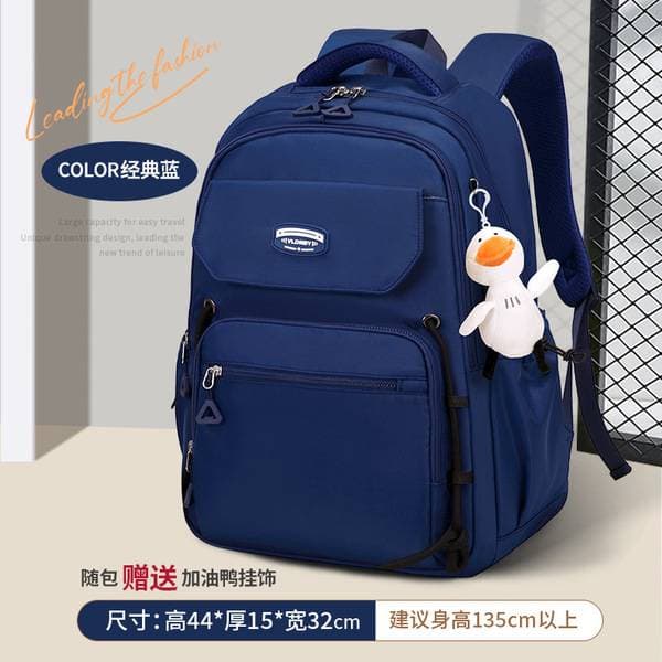 Stain-Resistant Waterproof School Bag(Blue) thumbnail 3
