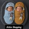 Winter Baby Care Blanket Brown+Past (২ পিচ)