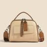  Genuine Soft Leather Handbag for Color (Off-White) 