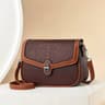 Small Handbags PU Leather High Quality Shoulder Bags for Lady Fashion(Coffee) 