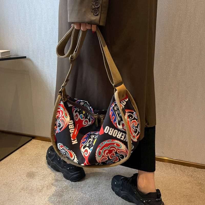 Messenger Shoulder Tide Bag ( black brown color ) thumbnail 3