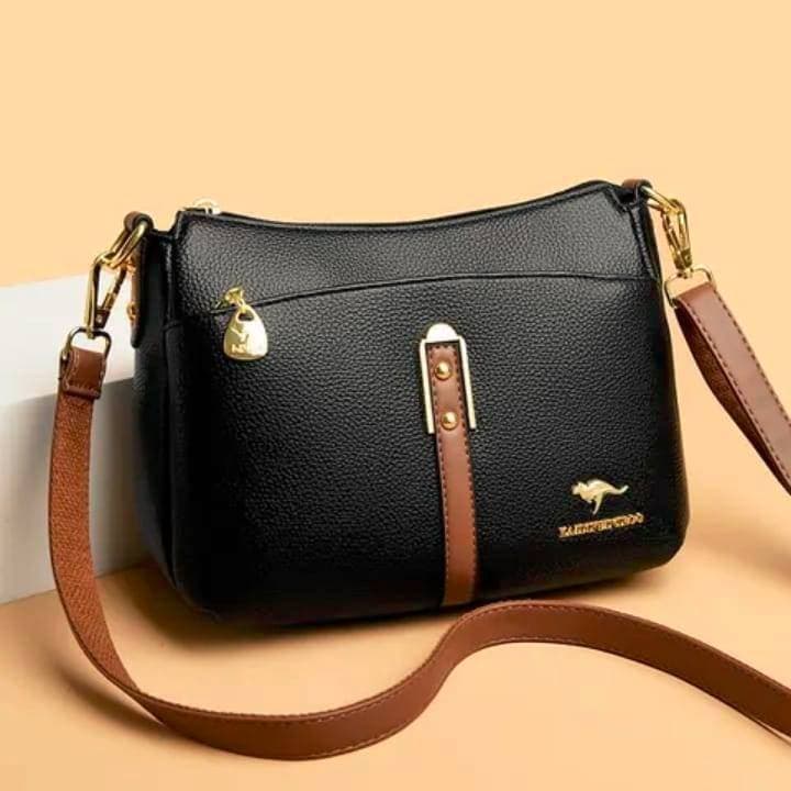 Large Capacity Waterproof Anti-theft Fashion Bag New black