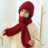 Ear Protection Windproof Cap Scarf (Red)