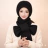 Ear Protection Windproof Cap Scarf (Black)