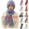 Ear Protection Windproof Cap Scarf (3 psc ]1800 tk