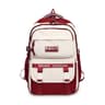 Academy Style School Bag Book Bag Lightweight College Student Backpack(Red)