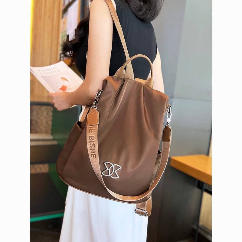 Women Large Capacity Outdoor Tote Bag ( coffee / brown ) thumbnail 2