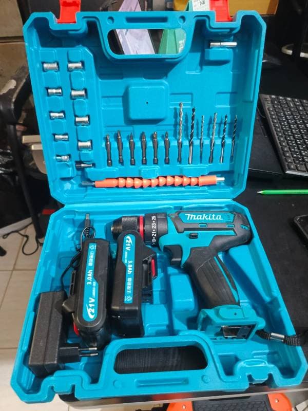 Cordless Drill Machines set and tools 28 pcs with double battery/মাকিতা/
