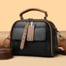 Genuine Soft Leather Handbag for Color: black 