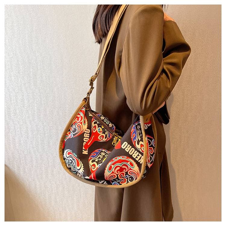 Messenger Shoulder Tide Bag ( black brown color ) thumbnail 2