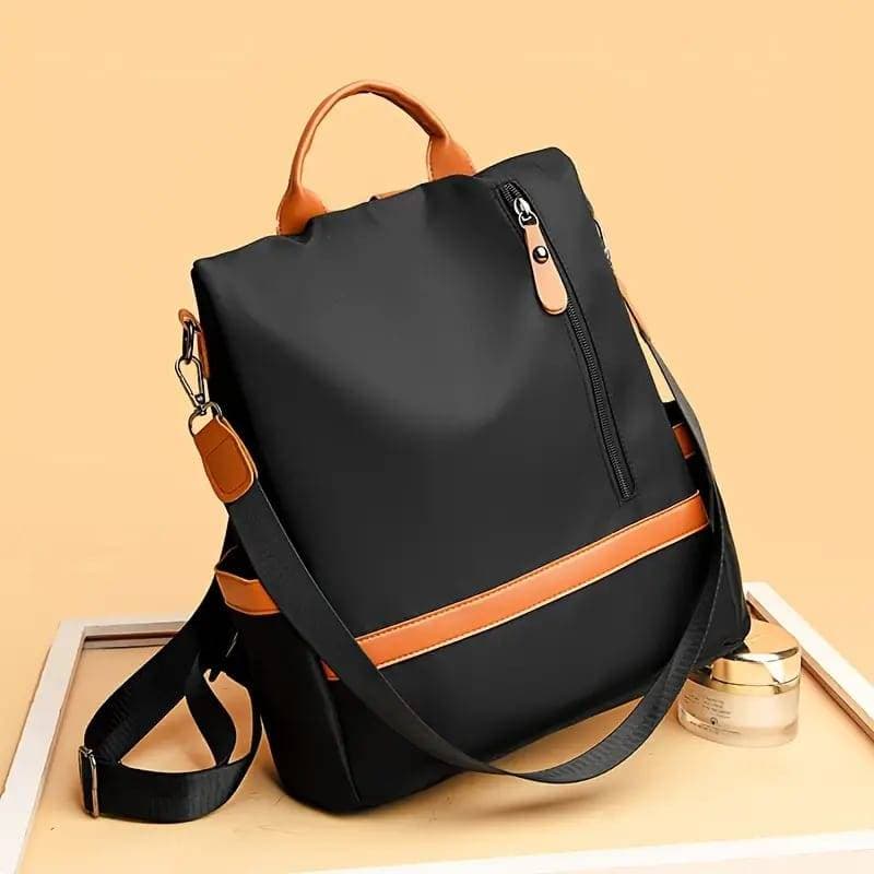 Women Large Capacity Outdoor Tote Bag ( Orrange/ black) thumbnail 4