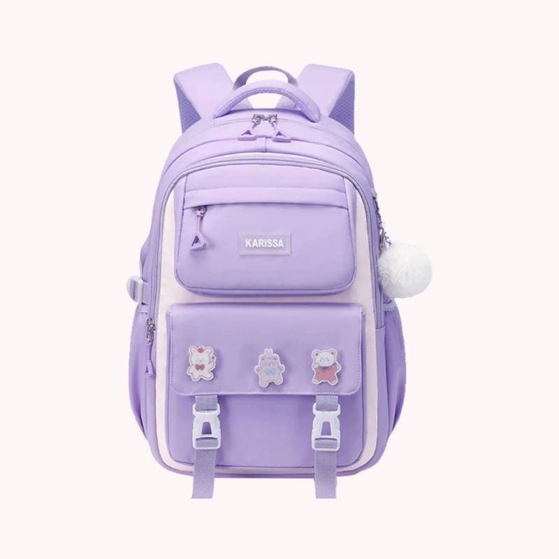 Waterproof School Bag(Purple)