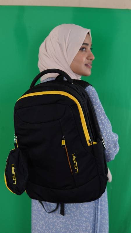 Loupin Backpack For Men Women ( Black ) thumbnail 3