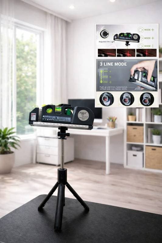 সাথে স্ট্যান্ড ফ্রী Laser Measurement Level Pro-3 thumbnail 2