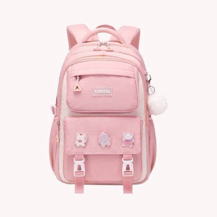  Kids Backpack Children School Bags for Girls Orthopedic Waterproof Primary Schoolbag Book Bag (pink) 