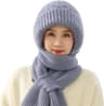 Ear Protection Windproof Cap Scarf (Greyish-Blue )