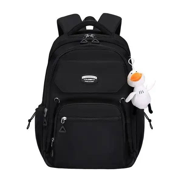 Stain-Resistant Waterproof School Bag(Black)