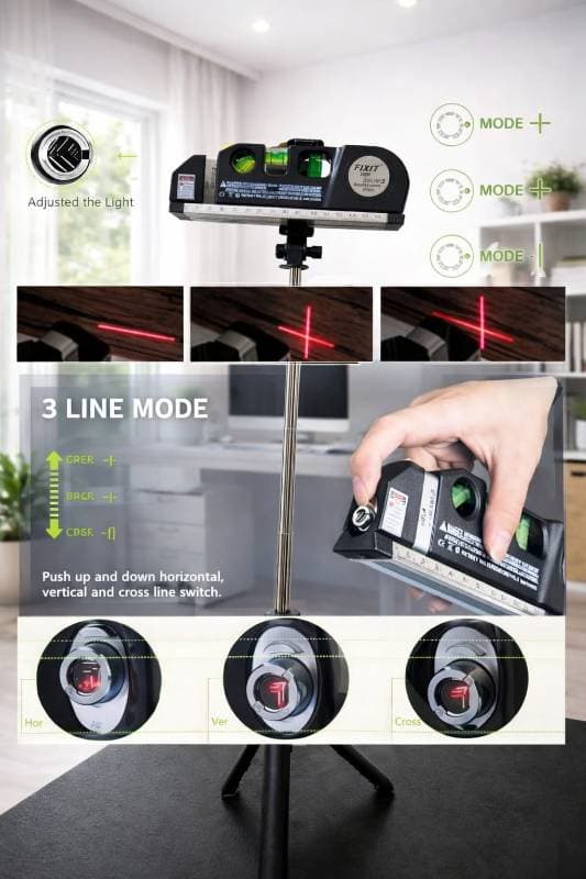 সাথে স্ট্যান্ড ফ্রী Laser Measurement Level Pro-3 thumbnail 3