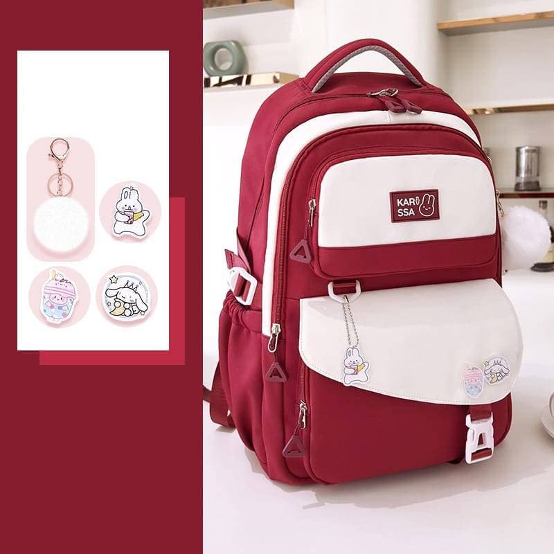 Best Selling Collection Brand Waterproof School Bag (Merun) 