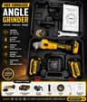 48V Cordless Angle Grinder with double battery