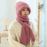 Ear Protection Windproof Cap Scarf (Pink)