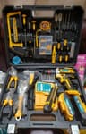 Cordless Drill Machines set and tools 56 pcs with double battery