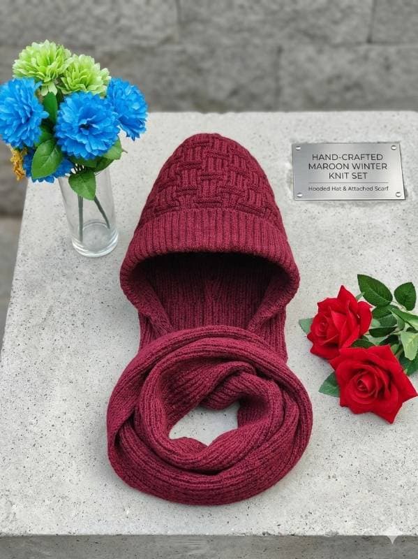 Ear Protection Windproof Cap Scarf (Merun) thumbnail 2