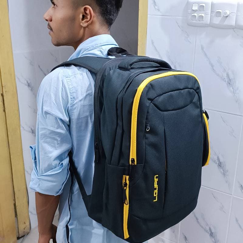 Loupin Backpack For Men Women ( Black ) thumbnail 2