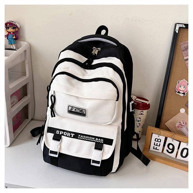 Academy Style Waterproof School Book Bag(Black Color)  thumbnail 2