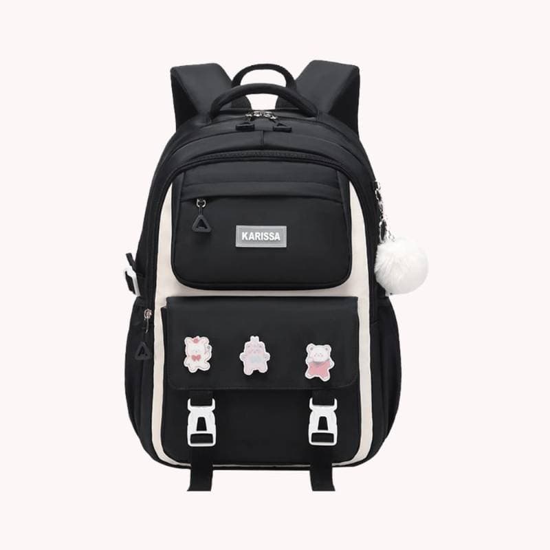 Waterproof School Bag(Black)