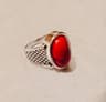 Italian Titanium Bio silver Stone Rings