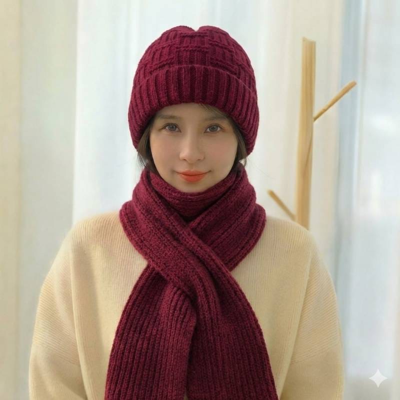 Ear Protection Windproof Cap Scarf (Merun)