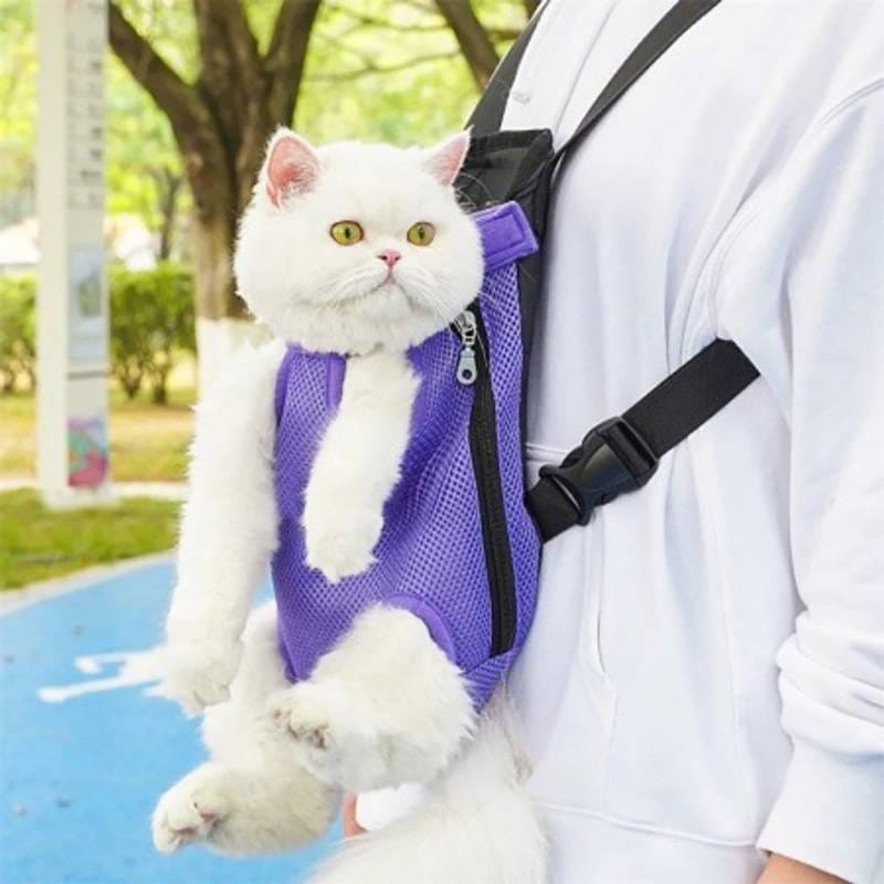 Breathable Pet Carrier Bag for Travel Purple