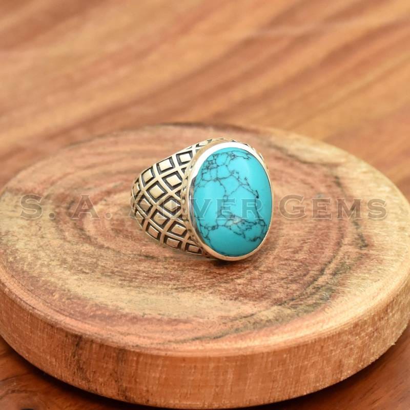 Italian Titanium Bio silver Stone Rings
