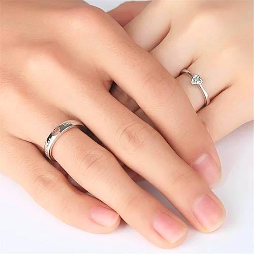 Stainless Steel Adjustable Couple Rings