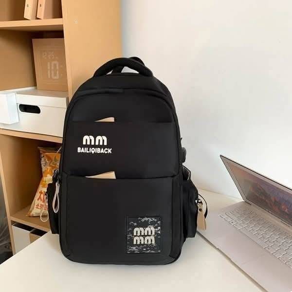 Stylish School Bag(Black) 4