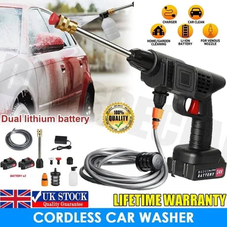 2 Battery 48V 𝙍𝙚𝙘𝙝𝙖𝙧𝙜𝙚𝙖𝙗𝙡𝙚 𝘾𝙤𝙧𝙙𝙡𝙚𝙨𝙨 𝙃𝙞𝙜𝙝 𝙋𝙧𝙚𝙨𝙨𝙪𝙧𝙚 𝘾𝙖𝙧 𝙒𝙖𝙨𝙝𝙚𝙧 𝙂𝙪𝙣