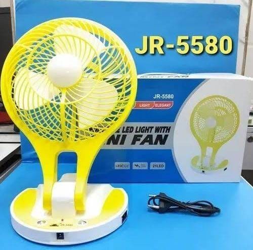 JR5580 Charging Fan with LED Light