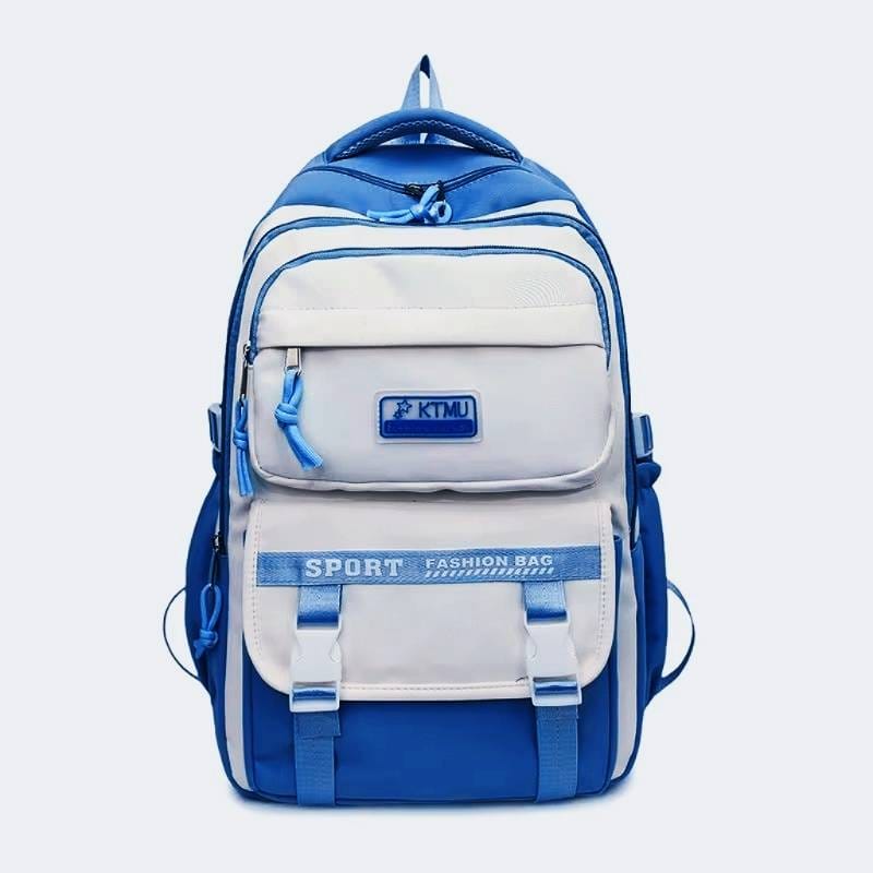  Academy Style Waterproof School Book Bag(Blue Color) 