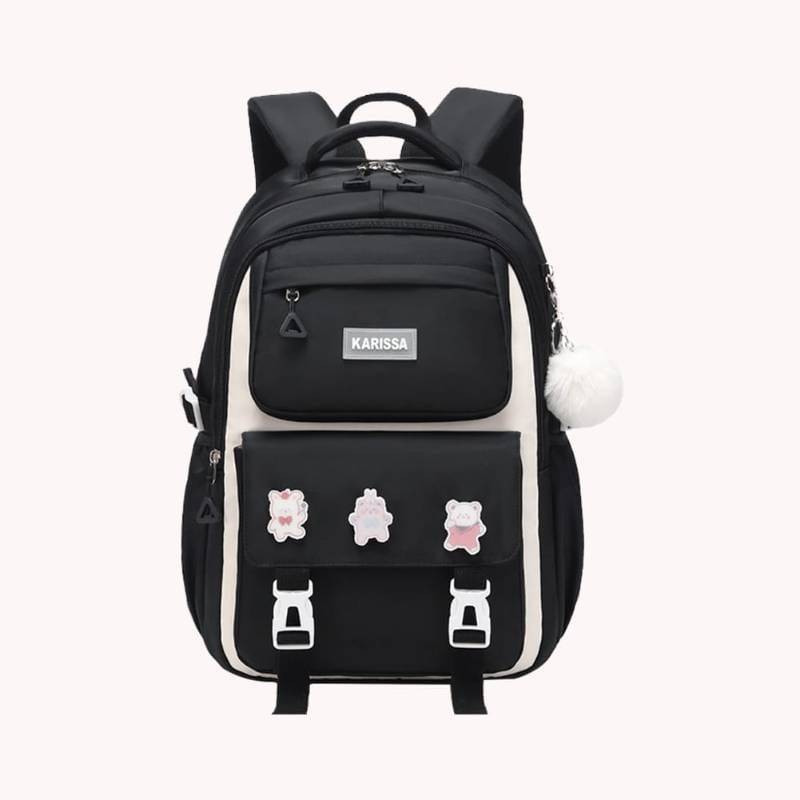 Waterproof School Bag(Black)